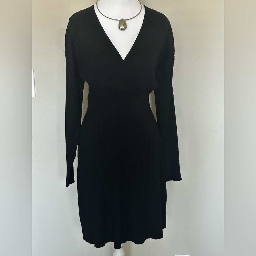 Lucky Brand Black Long Sleeve Dress